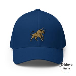 Embroidered Bull Twill Cap: Custom Taurus Gift, Unisex Hat