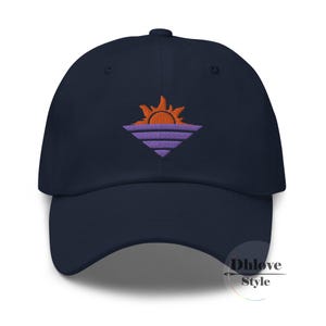 Sunset Embroidered Dad Hat, Sunrise Hat – Beach Vacation Cap – Sun on the Beach – Custom Unisex Cap