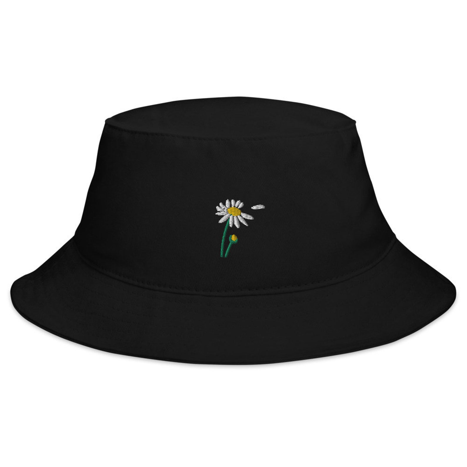 Daisy Bucket Hat Embroidered Hat Etsy UK