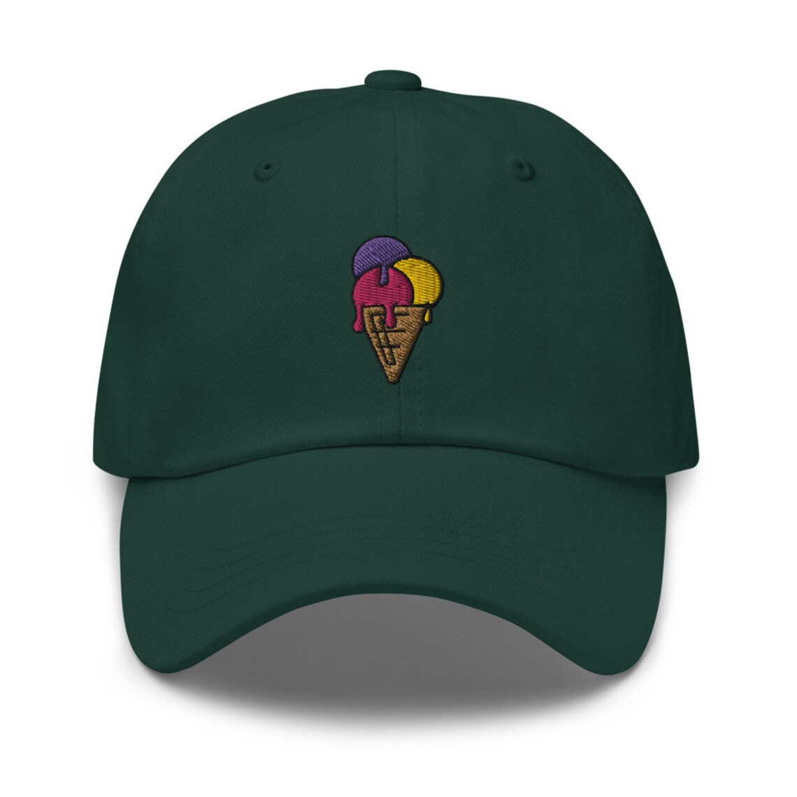 Ice Cream Dad hat Embroidered Baseball CapUnisex Etsy