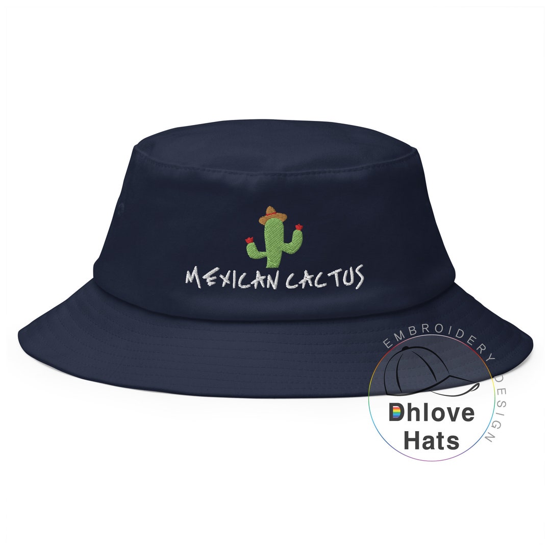 Cactus Bucket Hat Embroidered Caps unisex Etsy