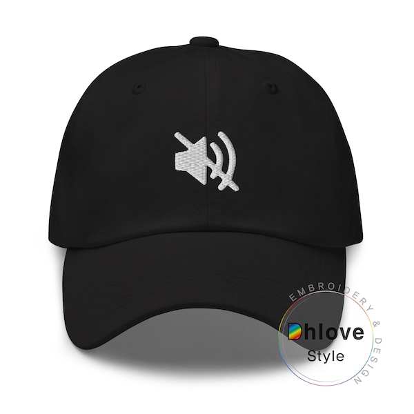 Mute Dad hat, Embroidered Baseball cap-Unisex