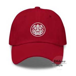 Dokkaebi Pattern Hat, Korean Traditional Cap, Cultural Gift, Unisex Cotton Cap
