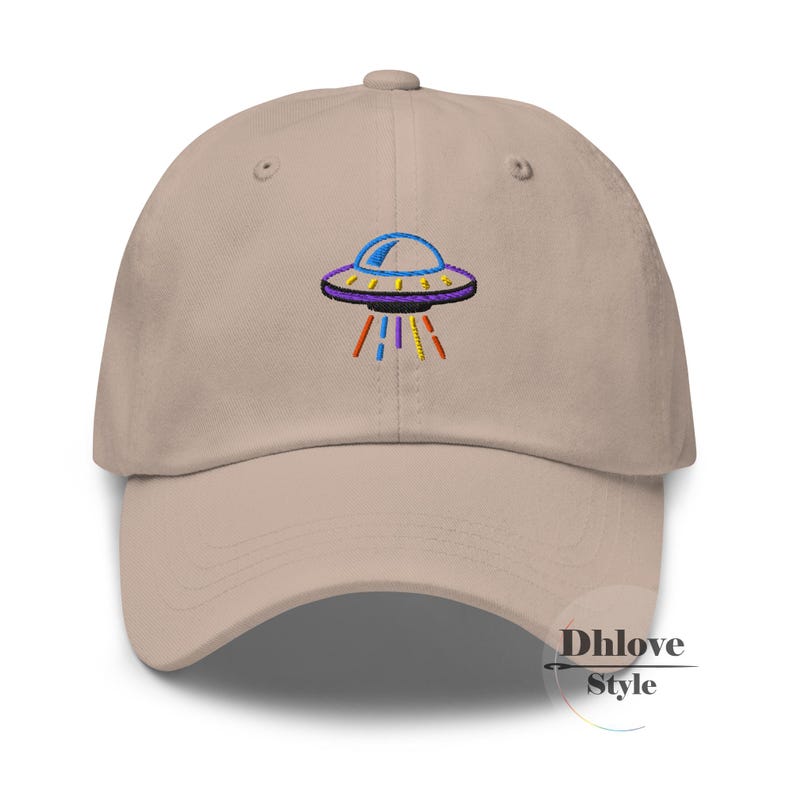 UFO Embroidered Dad Hat, Minimal Alien Cap, Space Lover Gift - Etsy