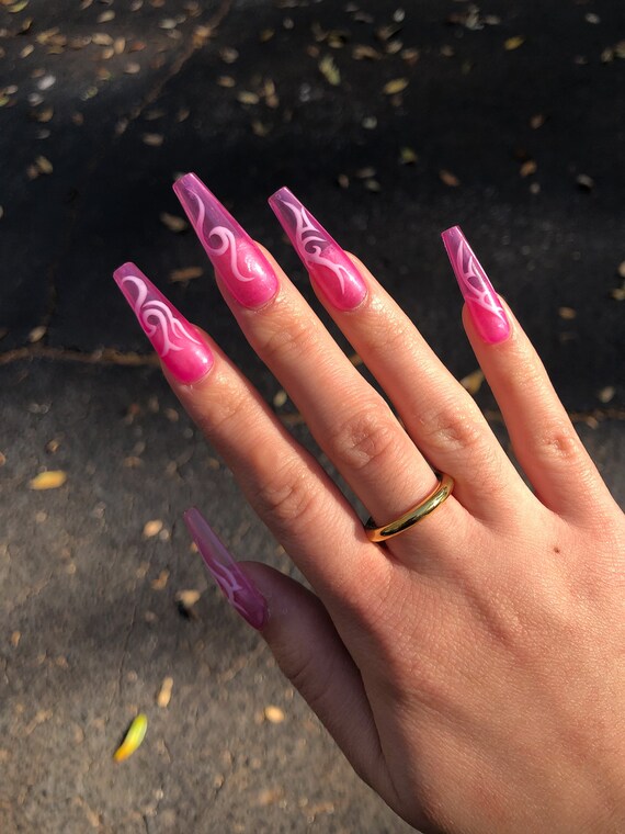 pics Vintage Aesthetic Y2K Acrylic Nails y2k nails hours