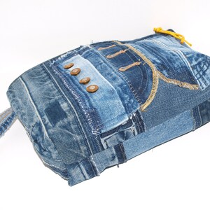 Jeans bag project bag clutch cosmetic bag upcycling bag universal bag image 6