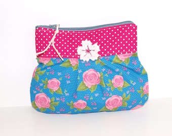 Universal bag roses small cosmetic bag Gretelies make-up bag handmade