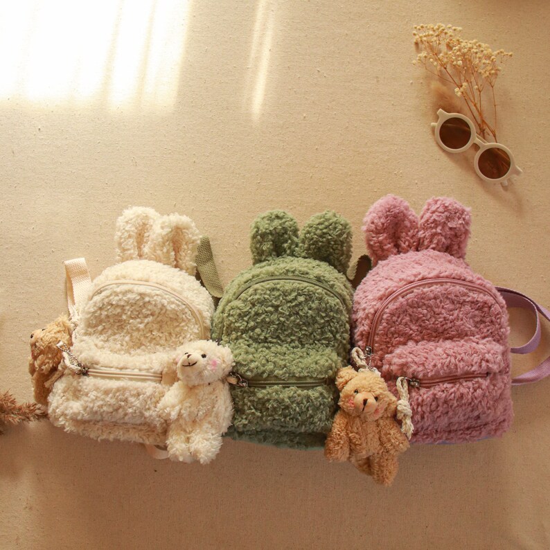 Mini Bunny Backpack Baby Backpack Toddler Backpack Teddy Etsy