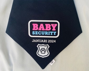 Bandana de seguridad para bebés, Bandana para perros con anuncio de nacimiento, Bandana para perros con anuncio de embarazo, Bandana para mascotas bebés, Bandana para gatos bebés, Bandana para perro con revelación de género