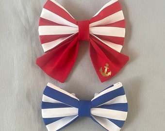 Bretonse streep Dog Bow Tile of Sailor Bow, drie kleuren beschikbaar