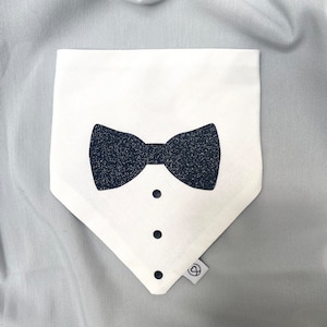 Fliege Hundehalstuch, Tuxedo Hundehalstuch, smartes Halstuch, weißes Halstuch, Katzenhalstuch, Haustierhalstuch, Hundehalstuch, Hochzeit Hundehalstuch, Partyhund