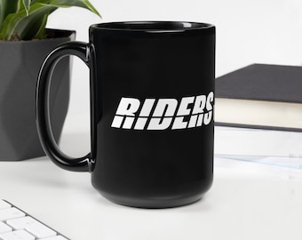 Riders in Disguise Black Mug