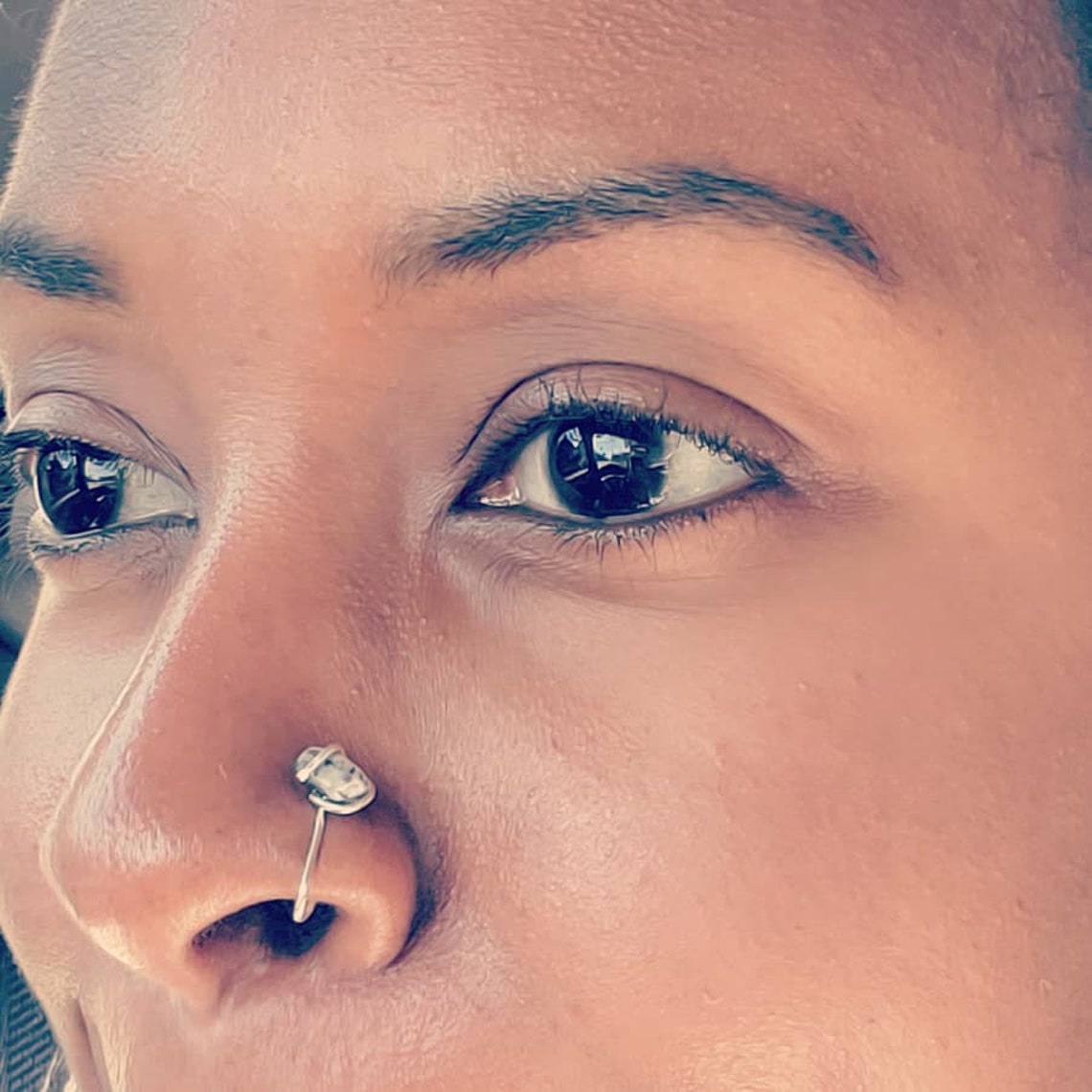 Crystal nose cuff/ nose cuff gem/ nose cuff crystal/ nose cuff Etsy