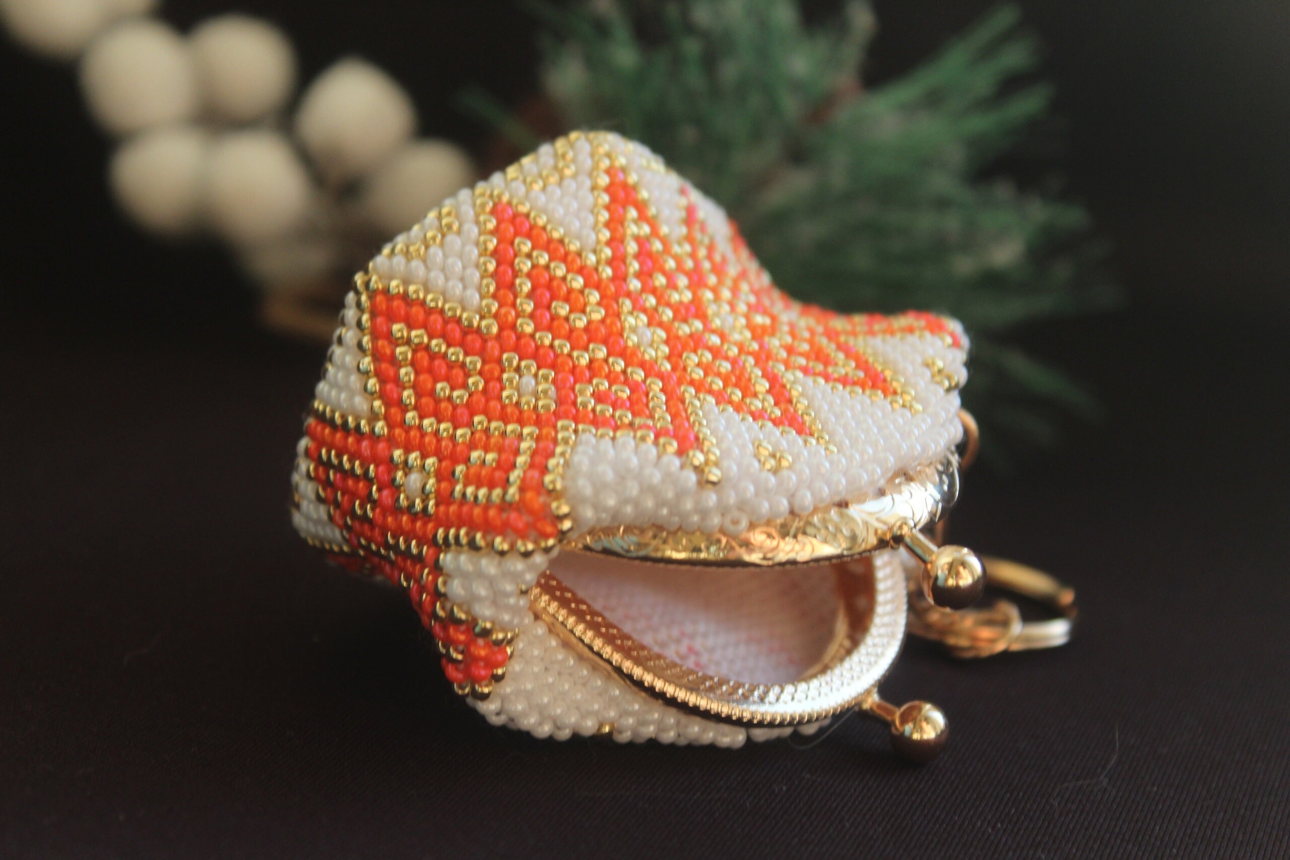 Lanyard wallet Wallet keychain Small beaded wallet Wallet kiss Etsy