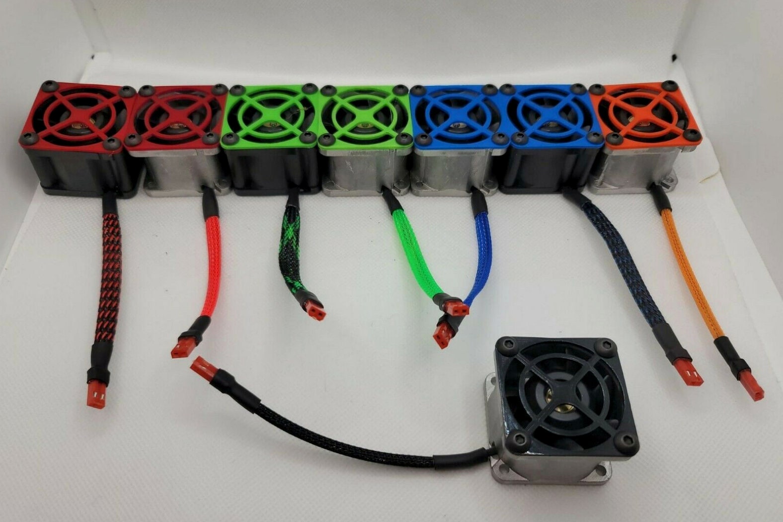 Dual RC Cooling Fan With Aluminum Housing for Traxxas Xmaxx Motor Etsy