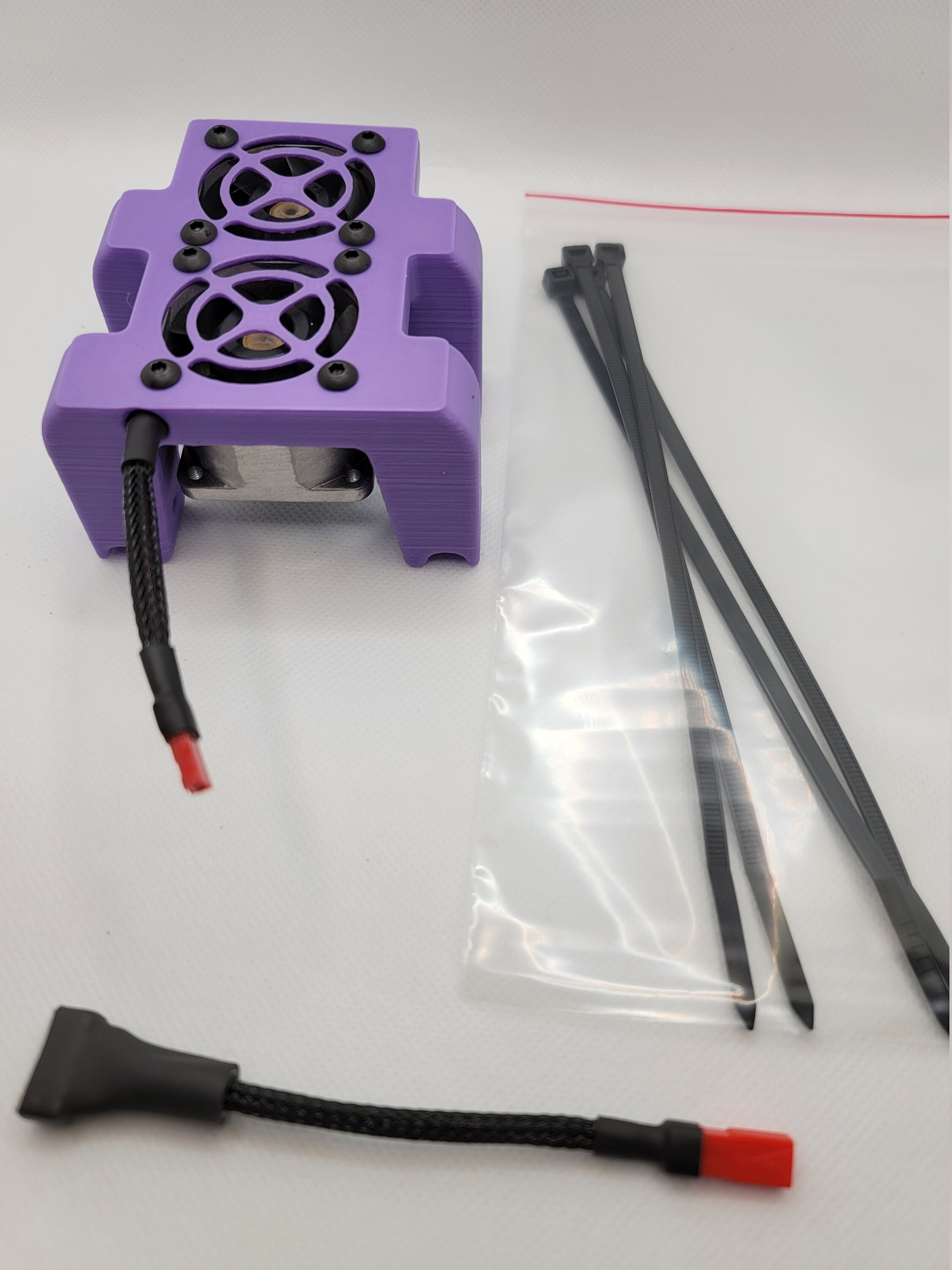 Dual RC Cooling Fan With Aluminum Housing for Traxxas Xmaxx Motor Etsy