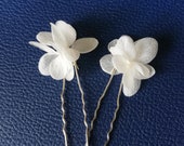 Set of 2 Flower pins, hairpins stabilized flowers, Dried flower pin, wedding pine, gifts, gifts, gifts, pink