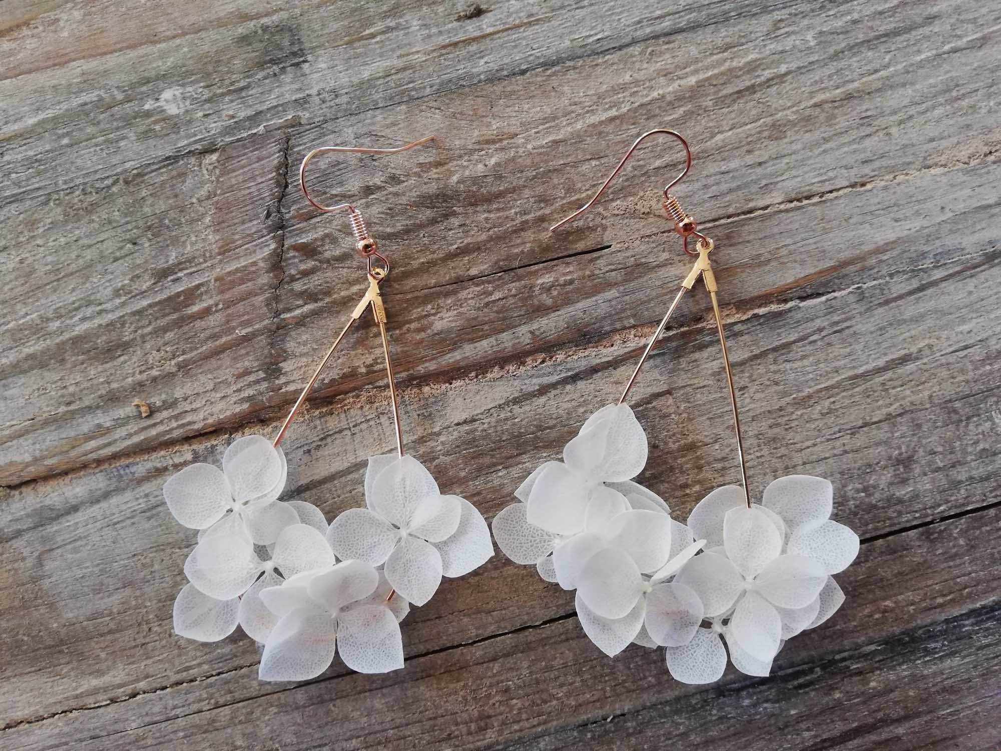 Boucles d'oreille en fleurs séchées boucle d'oreilles | Etsy