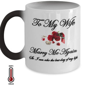 Marry Me Again Color-Changing Mug with Free Personalization