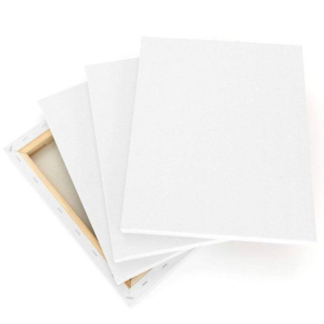 Canvas for Oil Paint Primed Canvas Set 4 Blank Stretched Etsy