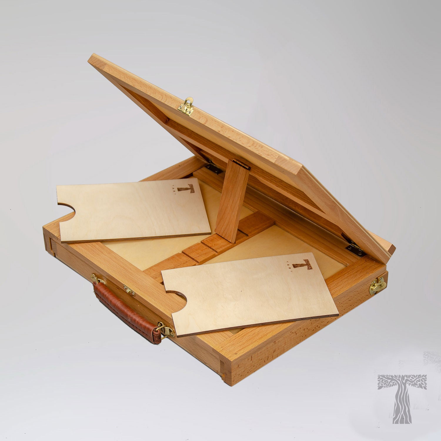 Easel for Watercolor,drafting Board, Table Easel, Desktop Easel With Box  for Artistic Tools ,box BRITISH TART 