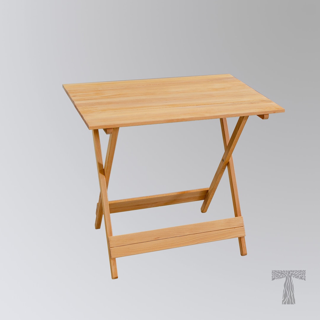 Natural Wood Table, Camp Table, Birthday Party Table, Wooden Party