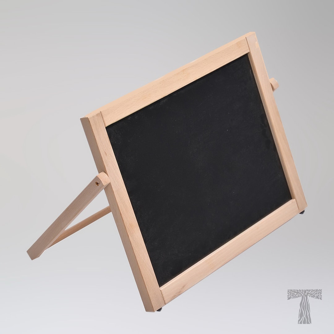 Lot De 2 Chevalets Ardoise De Table 28x16 Cm - Tableau à Craie Avec Support Bois, Pour Menu, Étage Prix, Décoration - 9