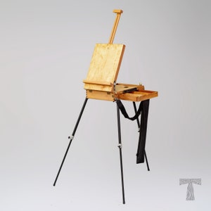 Classic wooden Easel for painting,Stand easel,Artist gifts, Pochade box IMPainter Tart 105