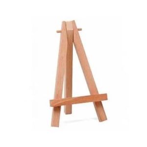 Decorative Desktop Easel, Double-Sided Wood Art Display (15 cm)