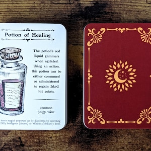 Healingdrank: D&D-itemkaartpakketten
