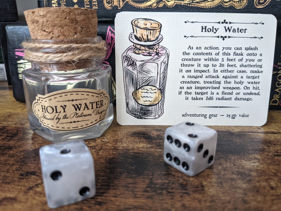 Holy Water D&D Adventuring Gear Etsy