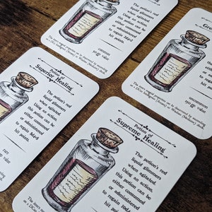 Potion of Healing: D&amp;D Item Card Packs - Etsy