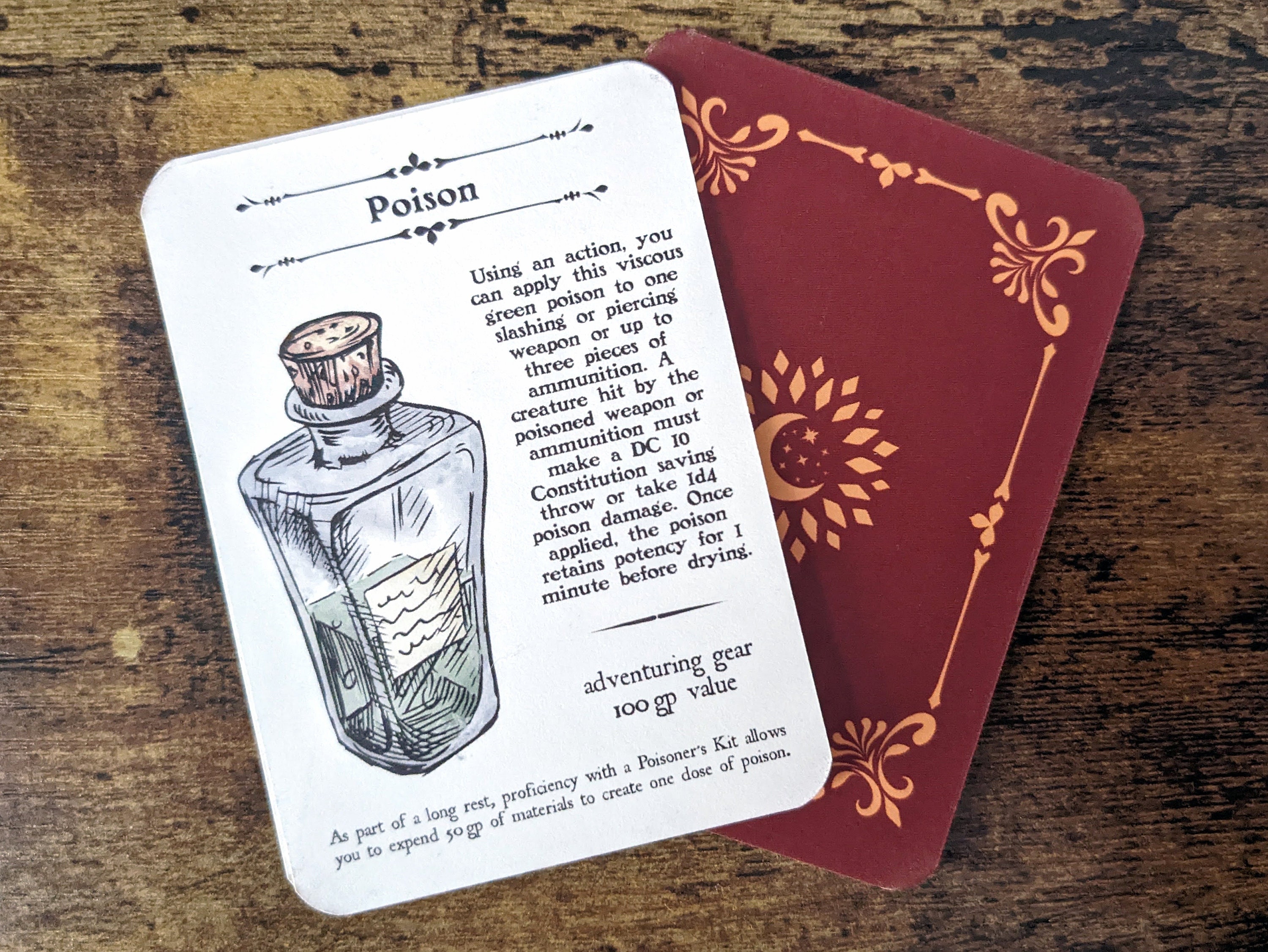 Adventuring Gear D&D Item Card Packs Etsy