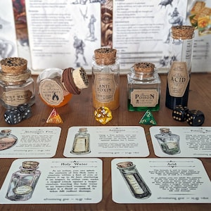 D&D Adventuring Gear Potions, Complete Set - Etsy