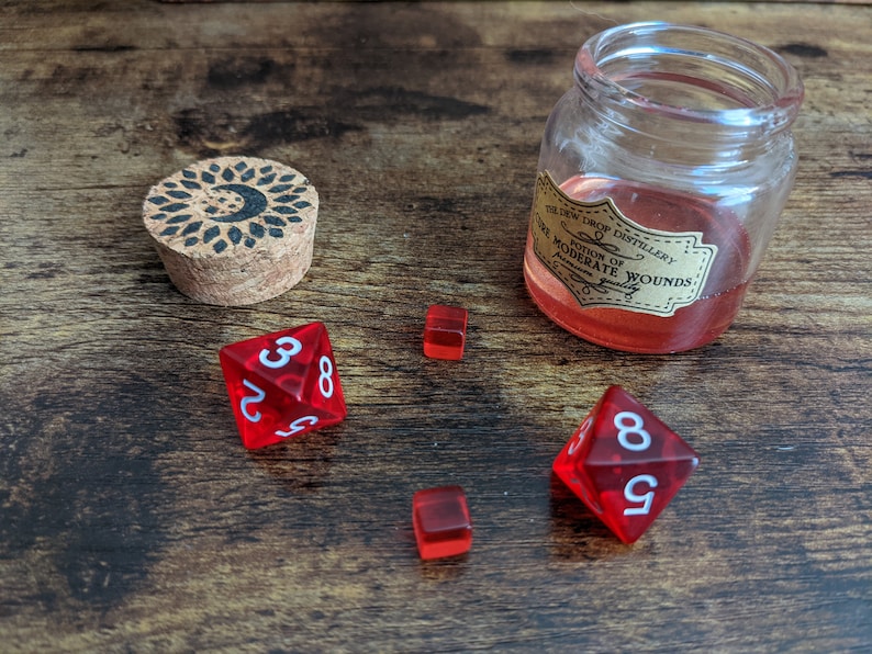 Potions of Cure Wounds pathfinder 1st Ed. Complete Set D8 Etsy