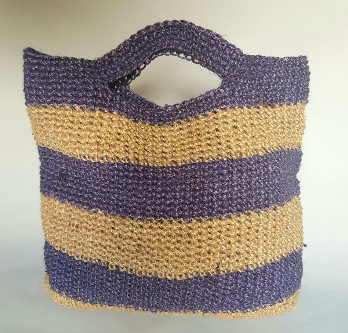 Jute Twine Shopping Bag / Handbag medium Etsy UK