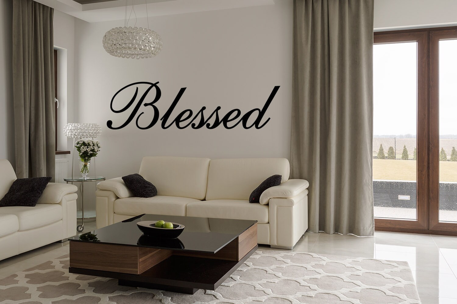 Blessed Metal Wall Sign-blessed Metal Wall Art, Blessed Metal Wall ...
