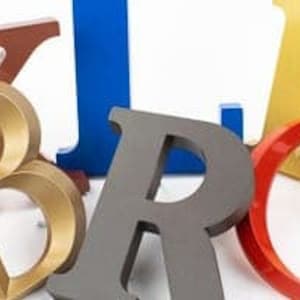 Injection Molded Plastic Letters