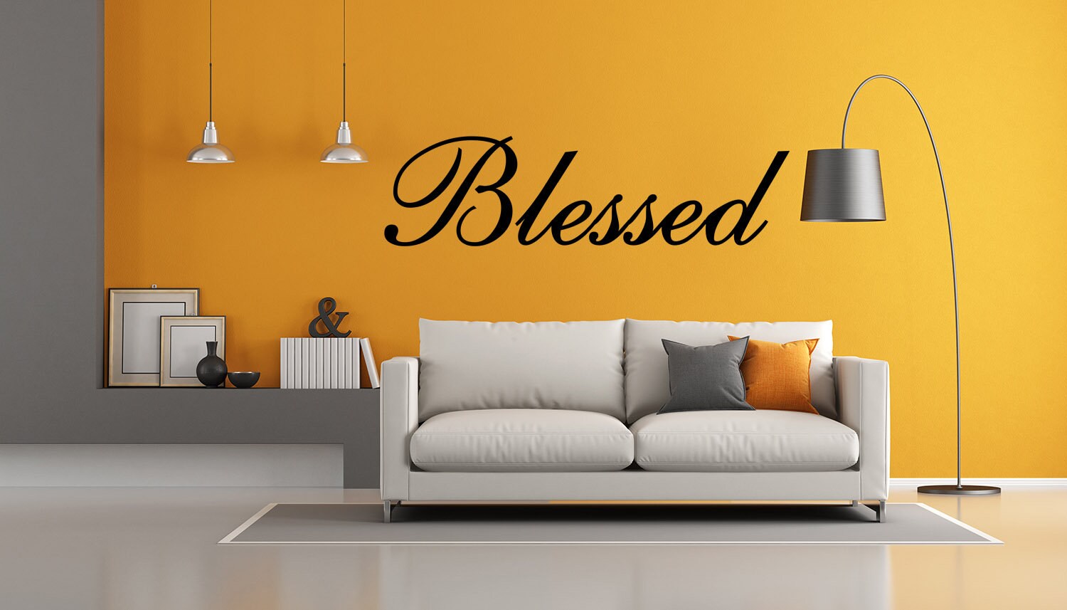 Blessed Metal Wall Sign-blessed Metal Wall Art, Blessed Metal Wall ...