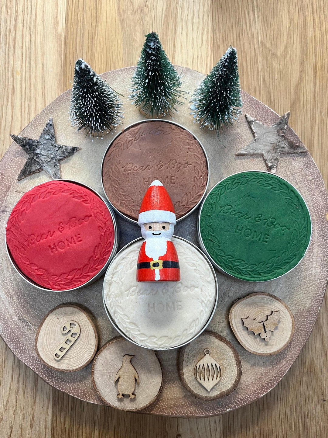 Large Christmas Play Dough Kit Etsy