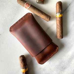 Portasigari in pelle, custodia personalizzata, portasigari in pelle 3, regalo per testimoni dello sposo, Humidor