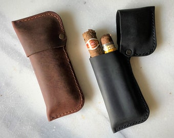 Personalized Leather Cigars Case, Leather Cigar Holder, Groomsmen Gift, Humidor, Gift for Him