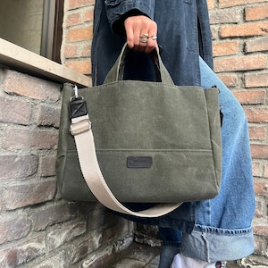 Sac en toile cirée, sac fourre-tout, sac fourre-tout en toile, sac en toile pour femme