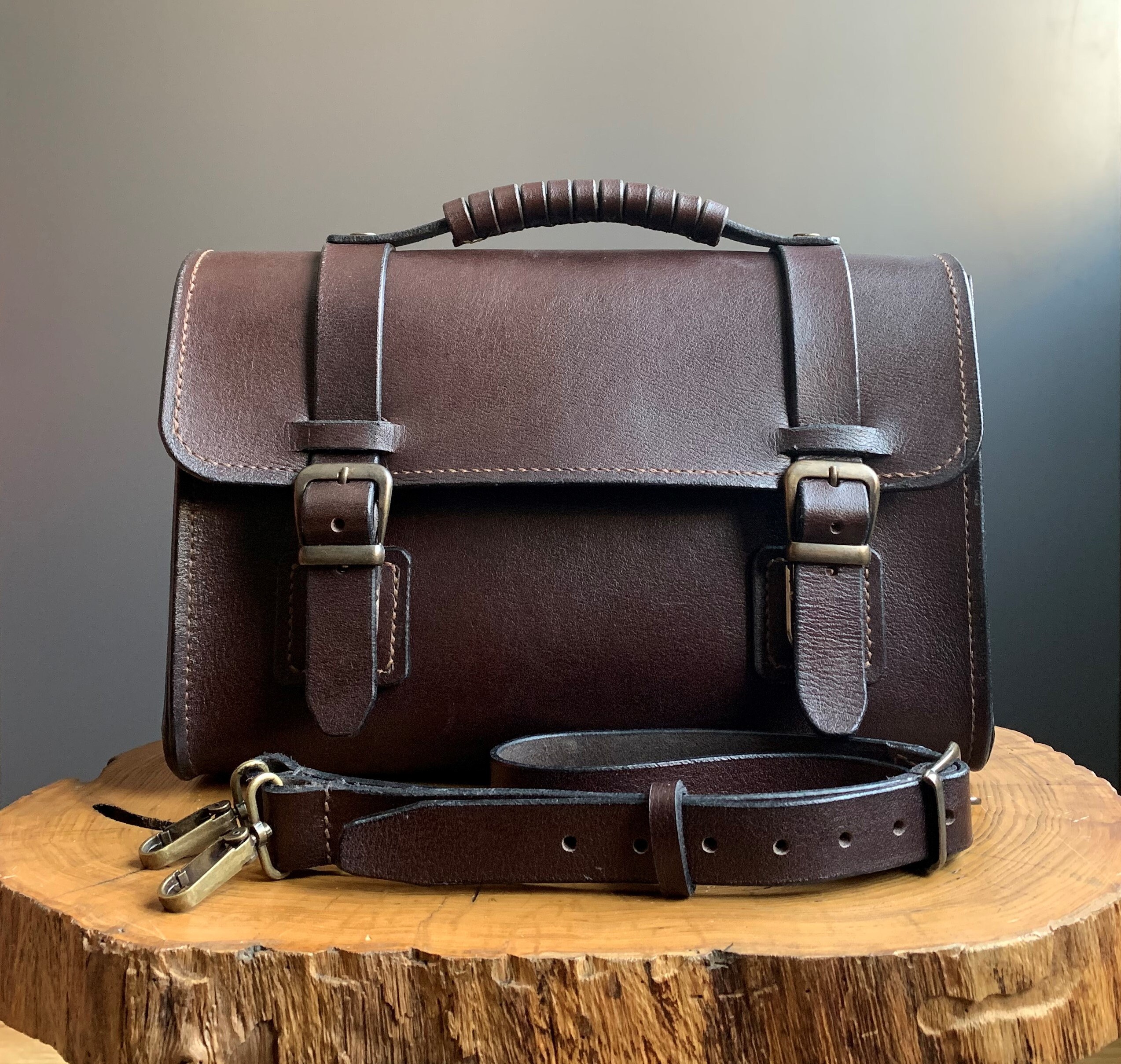 Leather Bag High Quality Leather Bag Personalized Satchel Etsy