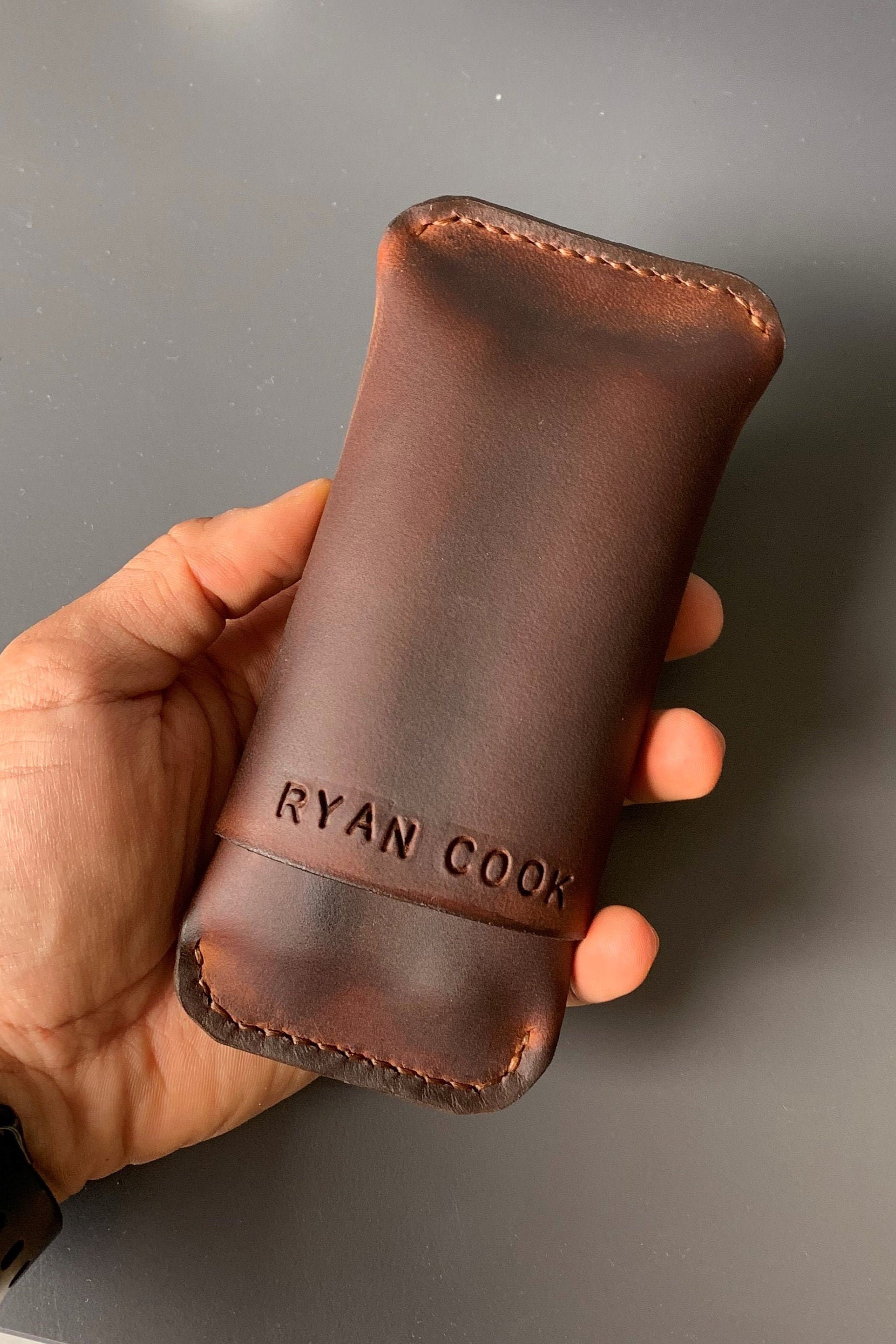 Personalized Cigar Case Leather Cigar Holder Groomsmen Gift Etsy