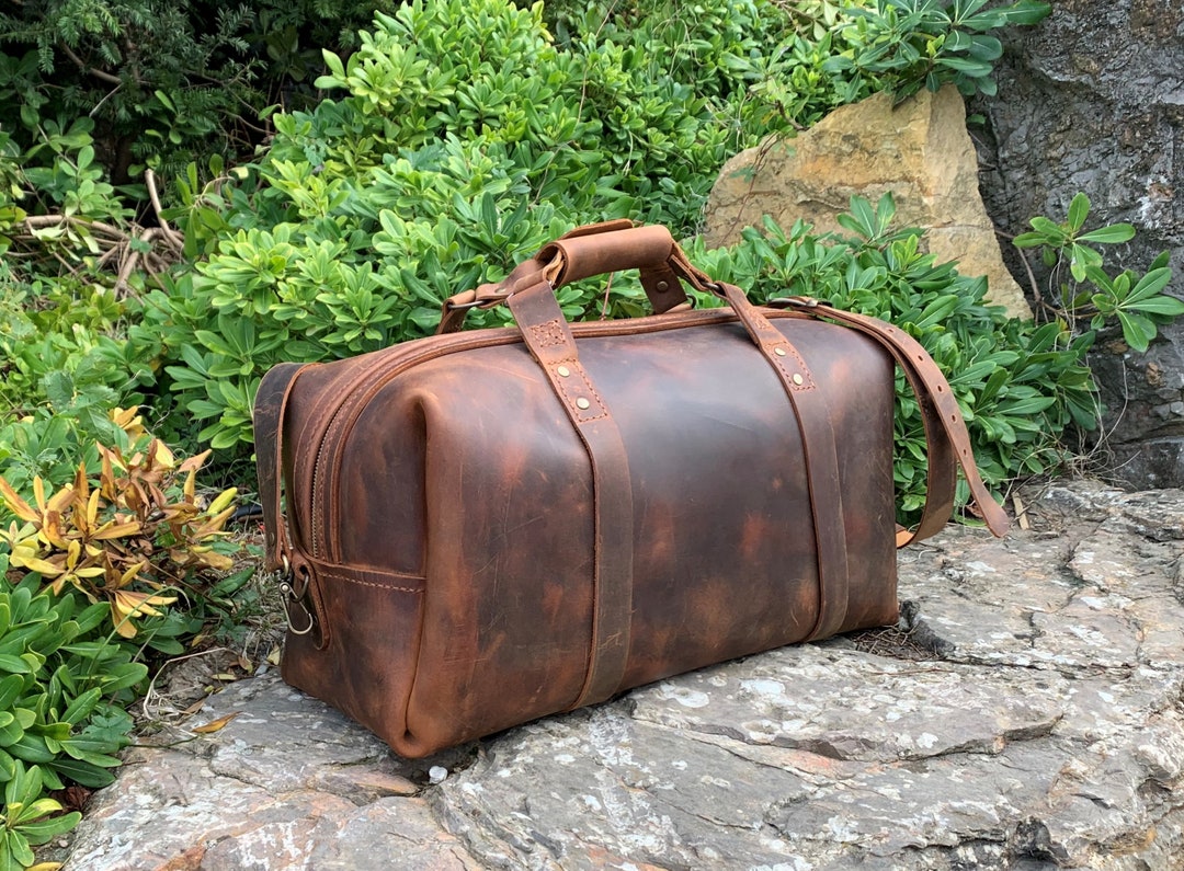 Leather Duffle Bag, Leather Weekender Bag, the Weekender, Handmade