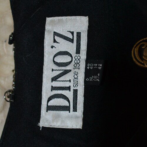Vintage 80s DINOZ Patchwork shops Suede Leather Jacket Vest Multicolor, M (40|12-14)|Glam Rock