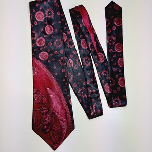 Lanvin Tie Vintage Men's  90s 00s Retro Pattern Silk Tie Made in France