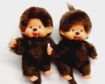 ヴィンテージ 1974年 モンチッチ 人形：泣き顔、おしゃぶり、日本製