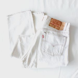 White Levis 501 - Etsy